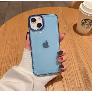 Case Goma Translucida Azul Iphone11
