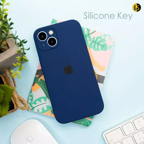 Silicon Case Azul Protector Cámara Iphone11