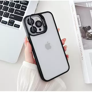 Case Borde Negro Soporte Cámaras Iphone15