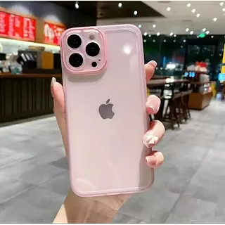 Case Translucido Rosado Protector Cámaras Iphone13pro+