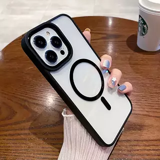 Case Magnético Borde Negro Iphone14