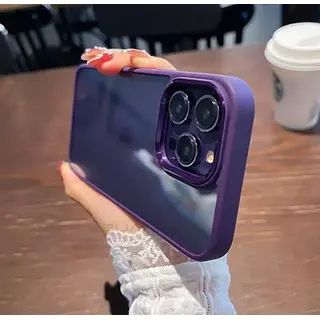 Case De Lujo Borde Morado Iphone13pro+