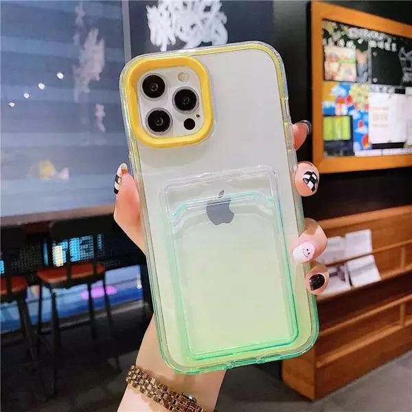 Case 360° Translucido Degrade Verde Iphone13pro