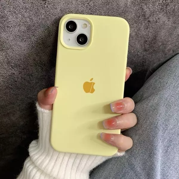 Silicon Case Amarillo Iphone12pro+