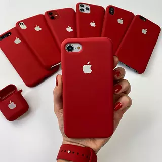 Silicon Case Rojo Iphone 12pro+