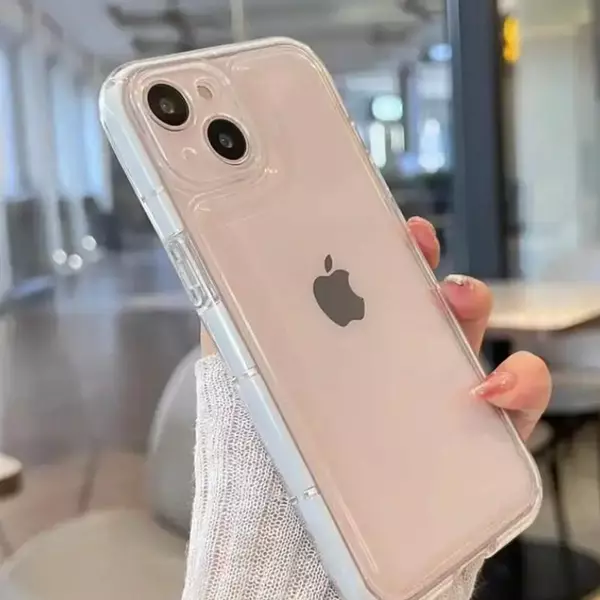 Funda Antishok Protector Cámara Borde Blanco Iphone11pro+