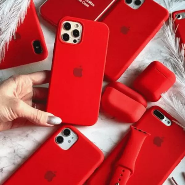 Silicone Case Rojo Iphone15pro