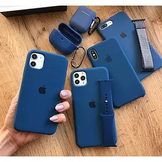 Silicon Case Azul Iphone15