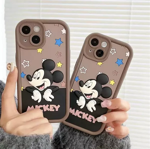 Case 3d Mickey Protector Cámaras Iphone 13pro