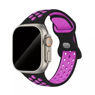 Pulso Nike Negro Con Morado 38-40-41