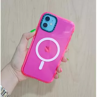 Case Magsafe Fucsia Translucido Iphone11
