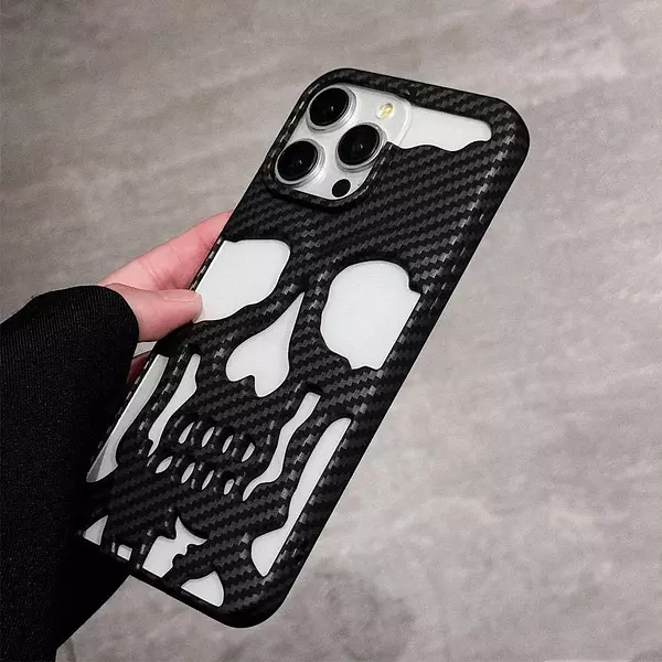 Case Diseño Calabera Anti Shock Para Iphone 15