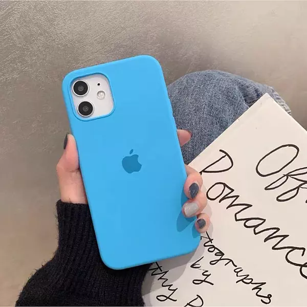 Silicon Case Azul Iphone 15 Pro