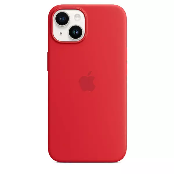 Silicon Case Rojo Iphone 14