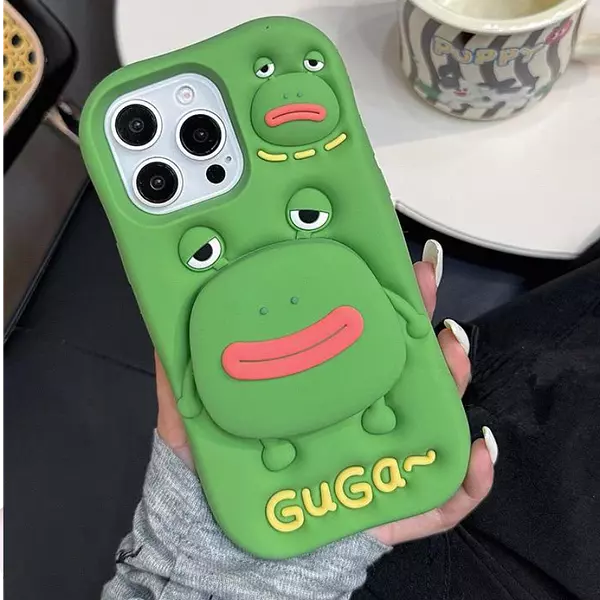 Case Diseño Sapito Con Soporte Para Iphone 13