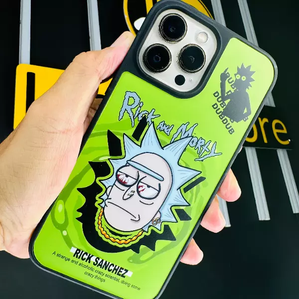 Case Antichoque Diseño Rick Y Morty Animado Iphone 13 Pro+