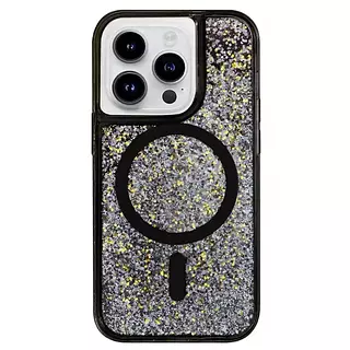 Case Diseño Escarchado Magsafe Negro Iphone 13