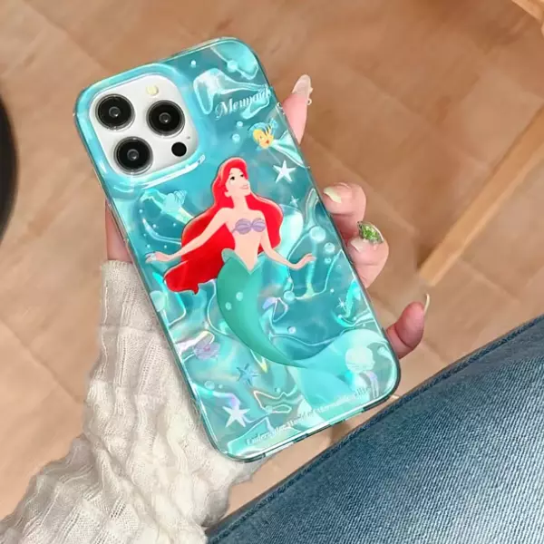 Case Diseño Disney Sirenita Animado Iphone 14 Pro+