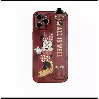 Case Diseño Mickey Protector Camaras Soporte Iphone 14