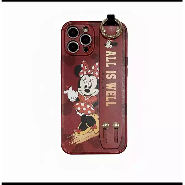 Case Diseño Mickey Protector Camaras Soporte Iphone 14