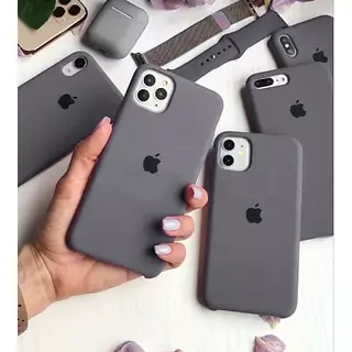 Silicon Case Gris Iphone 16pro+