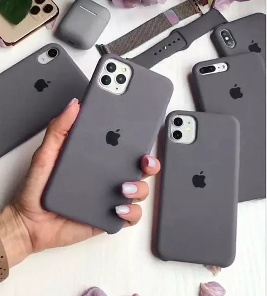 Silicon Case Gris Iphone 16pro+