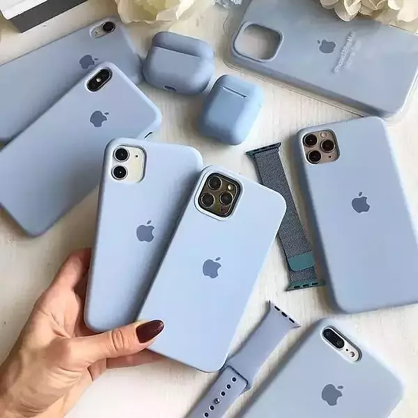 Silicon Case Azul Iphone 16pro+