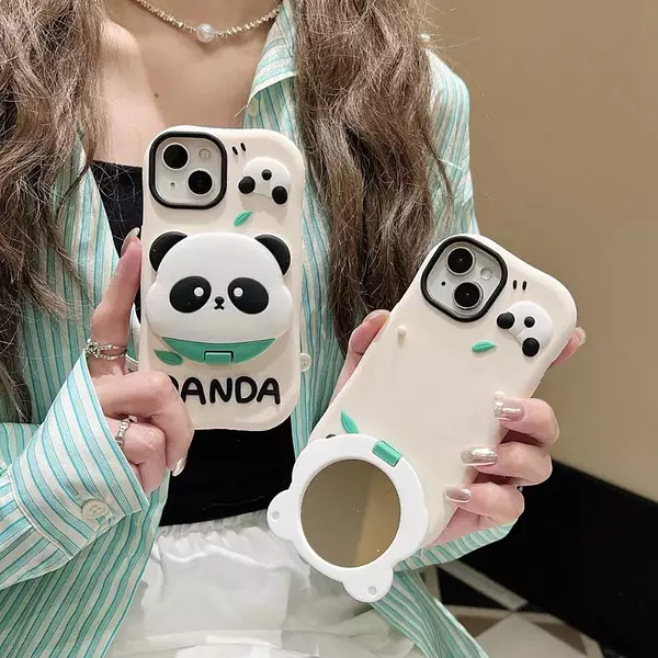 Case Diseño Animado Panda Iphone 12