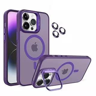 Case Magsafe Morado Protector Camaras Iphone 16pro+