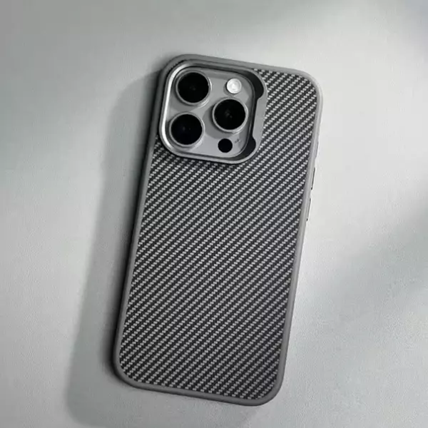 Case Diseño Lujo Borde Gris Iphone 13