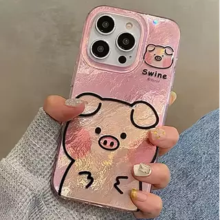 Case Diseño Animado Swine Para Iphone 12pro