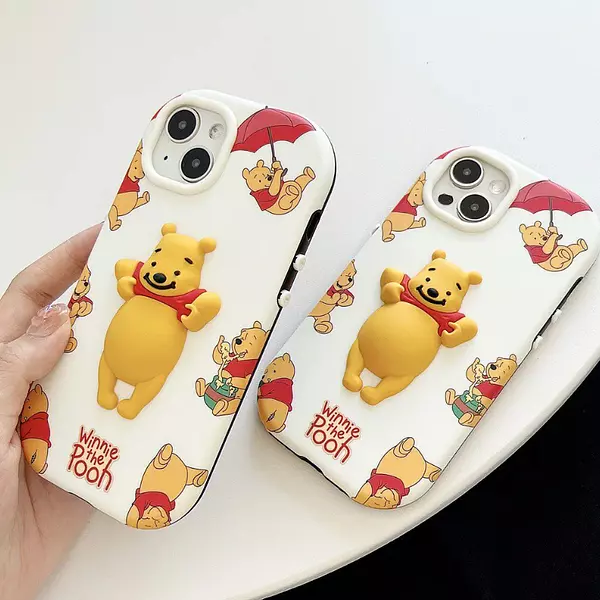 Case Diseño Animado Winnie Pooh Iphone 15