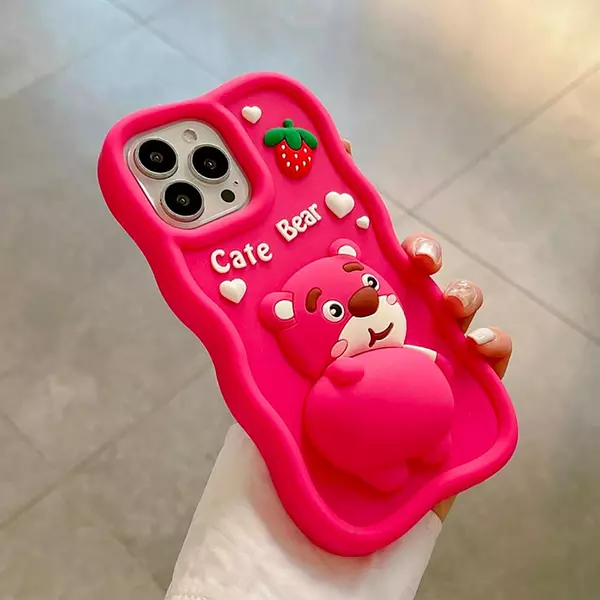 Case Diseño Animado Cate Bear Iphone 15