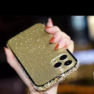 Case De Lujo Con Borde Metalico Escarcha Iphone 11