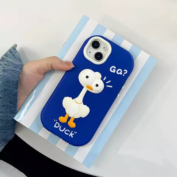 Case Diseño Duck 3d Animado Para Iphone 15 Pro+