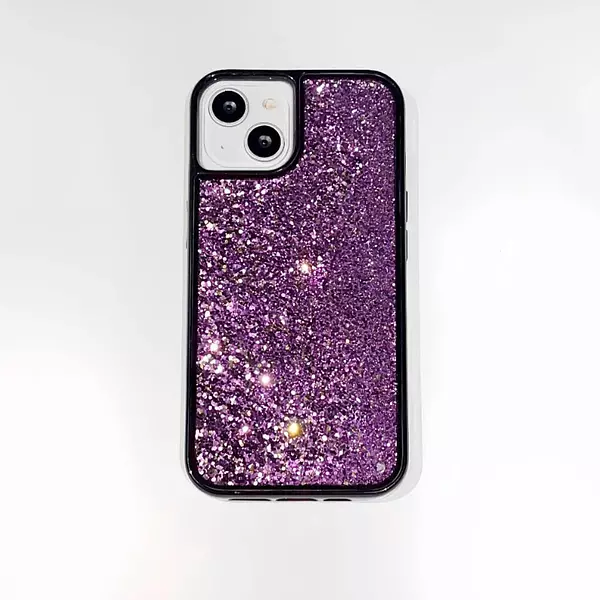 Case Diseño Escarcha Morado Iphone 15