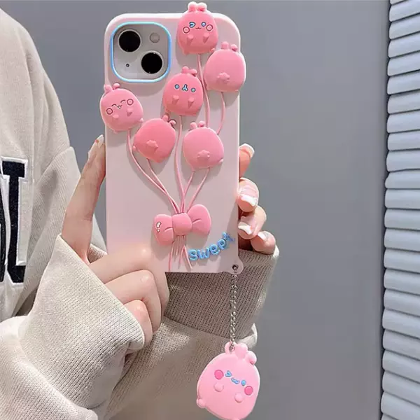 Case Diseño Globos Sweet 3d Animado Iphone 14 Pro+