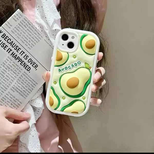 Case Diseño Animado Avocado Iphone 13