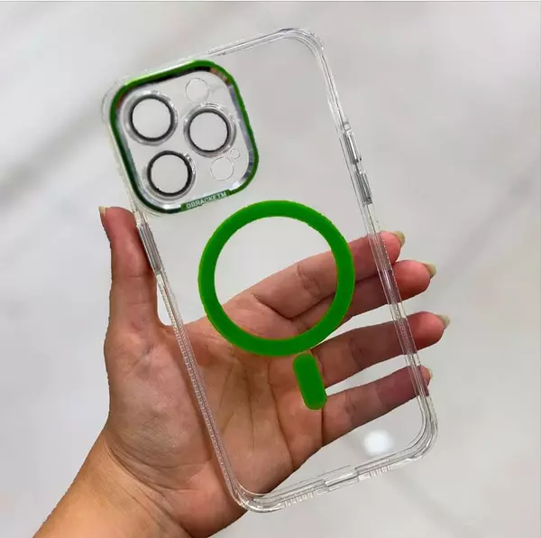 Case Magsafe Verde Protector Cámaras Iphone 11