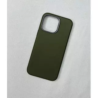 Case Diseño Cuero Magsafe Verde Iphone 14pro+