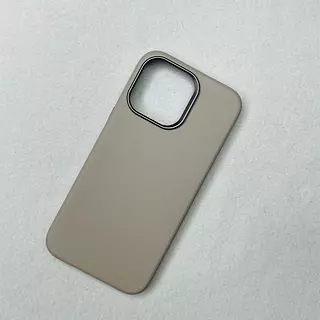 Case Diseño Cuero Magsafe Beige Iphone 14plus