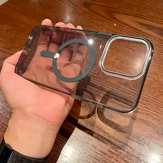 Case Magsafe Translucido Gris Iphone 11