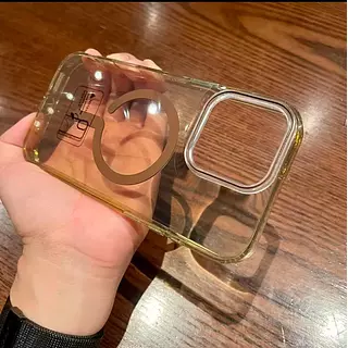 Case Magsafe Translucido Cafe Iphone 12pro+