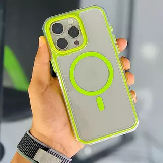 Case 360 Magsafe Antishok Borde Verde Iphone 11