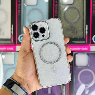 Case Magsafe Escarcha Transparente Iphone 16pro+