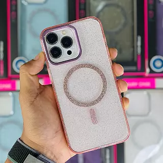 Case Magsafe Escarcha Rosado Iphone 11