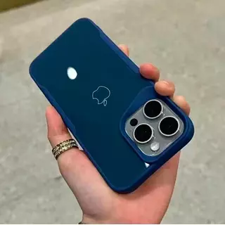 Case Protector De Camaras Azul Oscuro Iphone 15