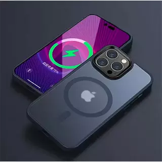 Case Magsafe Azul Mate Iphone 13pro+