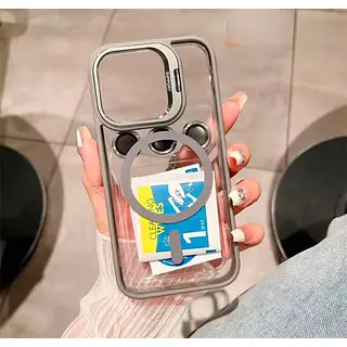 Case Magsafe Borde Gris Protector Cámaras Iphone 11