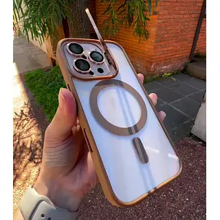 Case Magsafe Borde Cafe Protector Cámaras Iphone 11